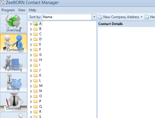 Managing insurers in the Contacts module