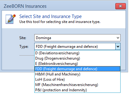Choosing the vessel and the insurance type