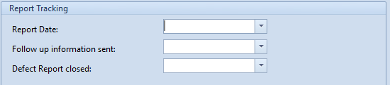 The dates of a report