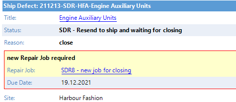 The new job, now actually created